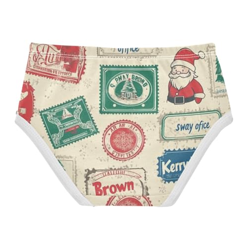 Postmark Christmas Seamless Soft Girls' Panties Briefs Underwear for Toddler Girls in Sizes 2T,3T, 4T, 5T, 6Y and 8Y2