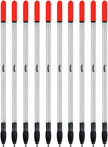 Storfisk fishing & more Poses transparentes con ojal en colores de señalización, capacidad de carga: 3 gramos, 10 unidades Cover