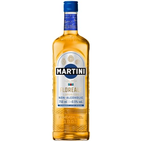 MARTINI Floreale Aperitivo sin alcohol, 75cl / 750ml, con infusión de productos botánicos superiores
