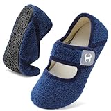 [Scurtain] 室内履き 入院シューズ 介護用品 介護スリッパ 室内ばき レディース 携帯 リハビリシューズ 女性用 すりっほんレディース 幅広 軽量 ダークブルー 24cm