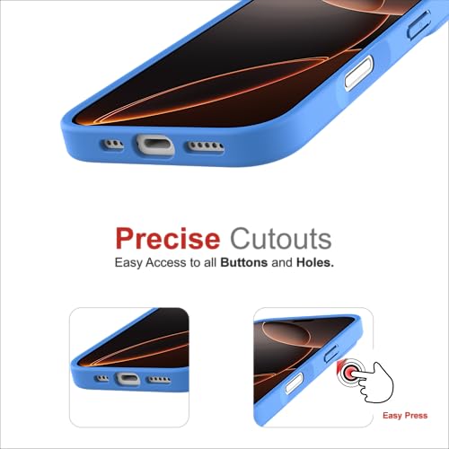 Image of for iPhone Case 16 Plus, [Anti-Yellowing Technology] [Military Grade Drop Protection] Shockproof Slim Hybrid Phone Case for iPhone 16 Plus - Sea Blue