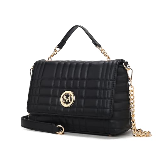 MKF Collection Women Crossbody Bag Quilted Vegan Leather Shoulder Bag Handbag Purse by Mia K