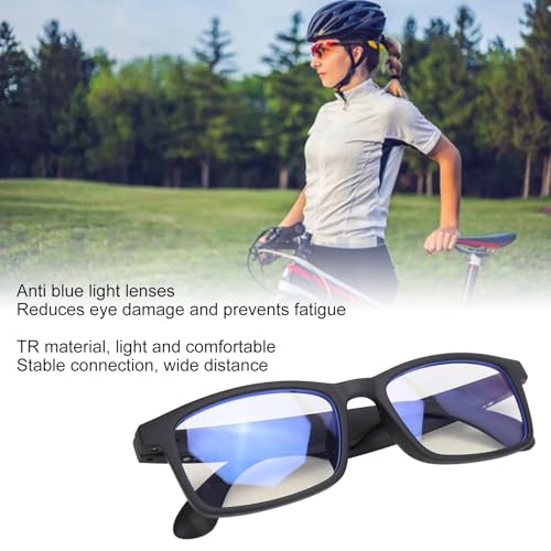 Smart Glasses, Bluetooth 5.3 Glasses with Blue Light Filter, Built in Mic, Touch Voice Assistant, Music Glasses for Outdoor Cycling, Driving - Image 4
