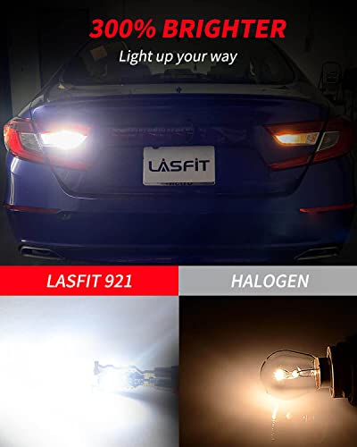 Lasfit 921 912 Led Bulb Reverse Light, 6000K White Canbus Error Free T15 W16W 906 904 Led Backup Replacement Cargo Lights For Car/Trunk, 300% Super Bright, Pack Of 2 #TOP1