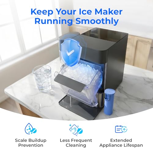 Image of Waterdrop C33 Ice Maker Water Filter, Replacement for GE Profile Opal Nugget Ice Maker Water Filter, Scale Inhibiting, with Ring Pull, BPA-Free, 3 Pack