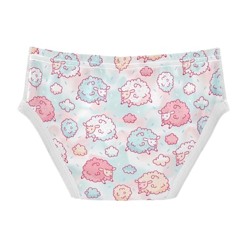 Boys' Underwear Cotton Little Boys Cute Sheep and Cotton Candy Briefs Soft Toddler Underwear 2T-8Y2