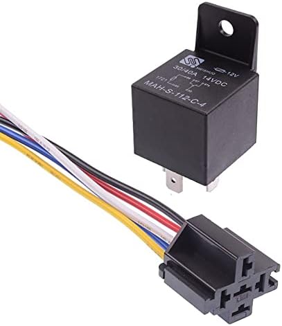 12V Automotive Changeover Relay 40A with Socket Holders
