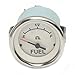Teleflex Boat Fuel Gauge 67522F | 2 Inch Lido Series White Silver