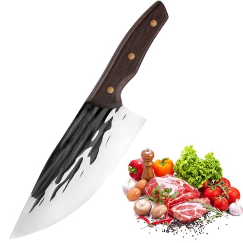 Consejos para Comprar Cuchillo de taquero . 45 Cuchillos De Cocina, Cuchillo Carnicero Forjado A Mano, Cuchillos Chef De Cocina, Acero De Alto Carbono, Cuchillo Taquero, Aplicar Para El Hogar, Camping, Barbacoa, Restaurante,...
