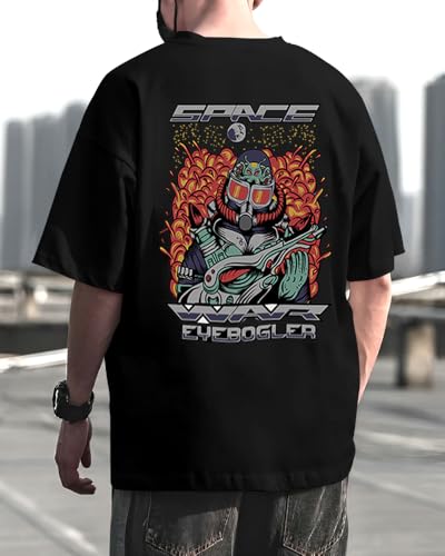 Image of Noble Monk Men's Round Neck Half Sleeve Oversized Printed Tshirt