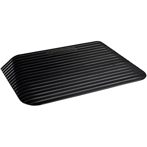 Candockway 3.5" Rise Threshold Ramps Doorway, Wheelchair Ramp with Non-silp Surface, 4400 LBS Capacity, Solid and Portable, for Steps, Driveway and Curb Black Cover
