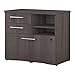 Bush Business Furniture 400 Series 30W Piler Filer Cabinet in Storm Gray