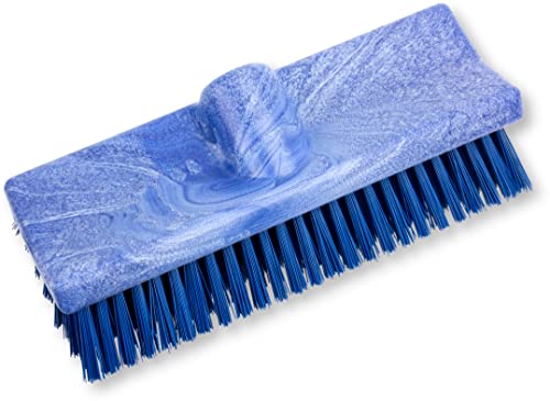 Image of SPARTA 40423EC14 Plastic Floor Scrub Brush, Wall Brush, Equipment Brush With Nonabsorbent Bristles For Industrial Kitchens, Hospitals, Commercial Cleaning, 10 Inches, Blue