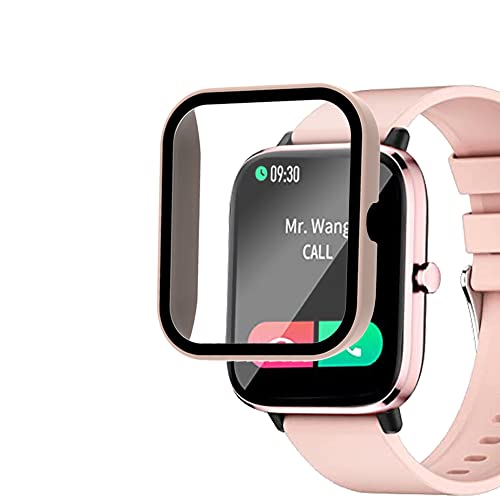 Smaate Watch Cases With Screen Protector For T45S, Compatible With Souyie Choiknbo T45S 1.7” Smartwatch, Hard Pc Case With Tempered Glass Protector, Protecting Watch Body & Screen, Anti-Scratch #TOP10