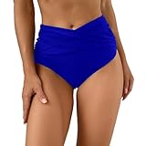 [QUXVUIS] 女性通気性スイムブリーフ日光浴無地水着ガールズサーフィンシュノーケリング水着ウォータースポーツ下着