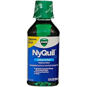 Vicks NyQuil Cold & Flu Nighttime Relief 12 oz (Pack of 6)