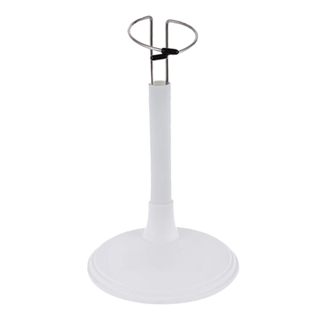 6-teiliger Puppenständer, Höhenverstellbar – Displayhalter Für Puppen Bis 20 Cm (weiß/silber)
