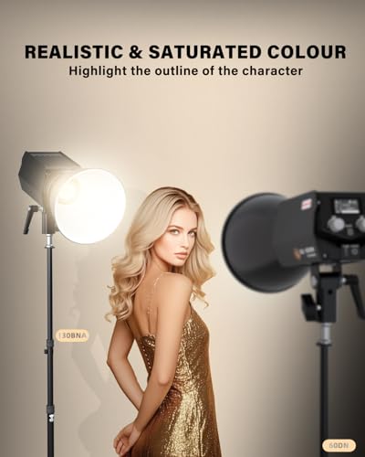 Image of IFOOTAGE SL1 60DN LED Video Light with Carry Bag,70W Camera COB Daylight