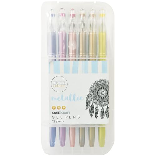 Kaisercolour Gel Pens 12/Pkg-Metallic