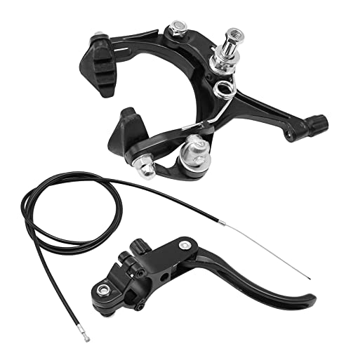 Vikksaer Rear Bike Brake Kit, Side Pull Brake Set Road Bicycle Caliper Brake Kit, Includes Callipers Levers Cables, Black #TOP3