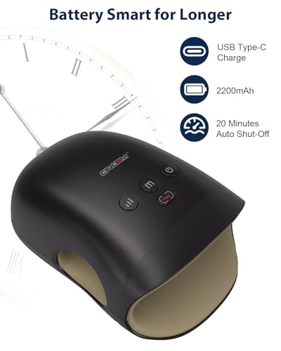 Image of CINCOM Cordless Hand Massager With Heat And Compression For Arthritis And Carpal Tunnel(Black)