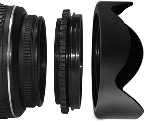 SHOPEE Branded 58MM Tulip Flower Lens Hood Compatible with for Canon Rebel T5, T6, T6i, T7i, EOS 80D, EOS 77D Cameras with for Canon EF-S 18-55mm f/3.5-5.6 is Lens-image-6