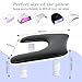 Ruetail Arm Rest for Nails Tech, Adjustable Height Nail Stand Hand Rest, Professional U-Shaped Nail Hand Pillow with 1Pcs Nail Brush, Leather Manicure Rest Stand, Salon Manicurist Essentials (Black)