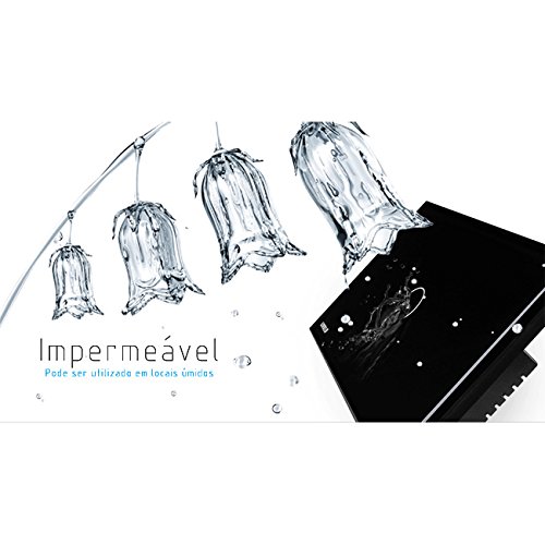 Interruptor Touch Screen com 1 botão - Preto - Livolo - LMS-VL-C301-82