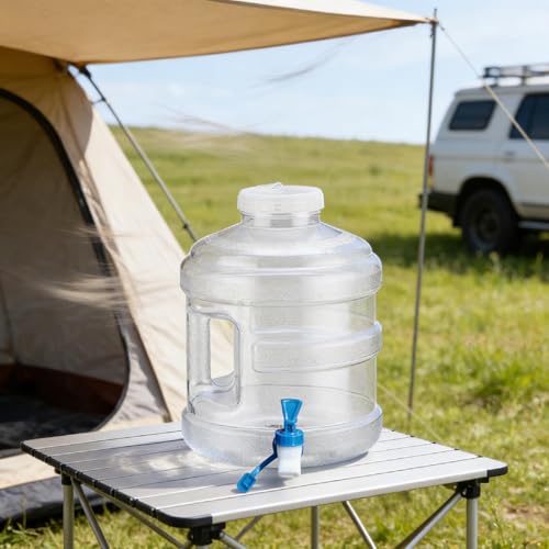Réservoir d'eau avec robinet pour éviter le gaspillage en camping