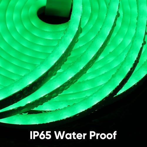 Tira de luces LED flexible 5m verde con adaptador US miniatura 3