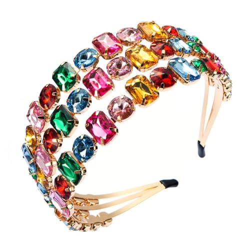 Bandes de cheveux à paillettes triple rangée pour bal et mariage éclatant