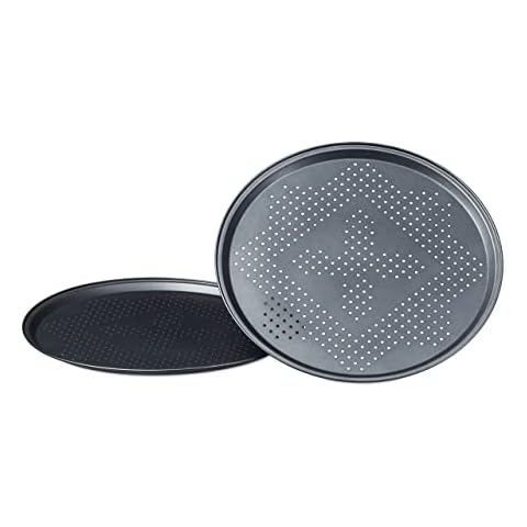Relaxdays Conjunto de Bandejas para Pizzas Cover