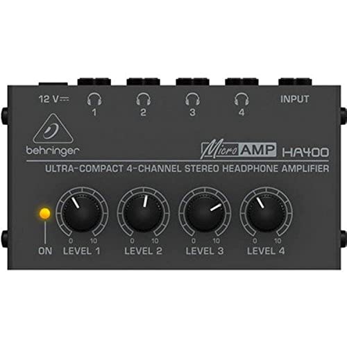 Studio Headphones: A Comprehensive Guide to Features, Buying Tips, and Best-Sellers 21 Behringer HA400 Ultra-Compact 4-Channel Headphone Amplifier