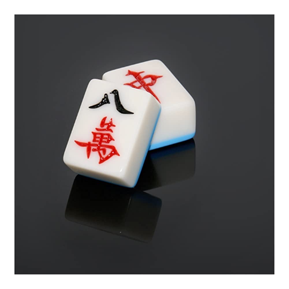 Zestawy Mahjong Chiński chiński zestaw gier Mahjong z plastikowym pudełkiem, klasyczny, pełny rozmiar Kompletny zestaw Mahjongg do gry na imprezę domową Zestaw do zabawy w czasie zabawy Mah Jongg