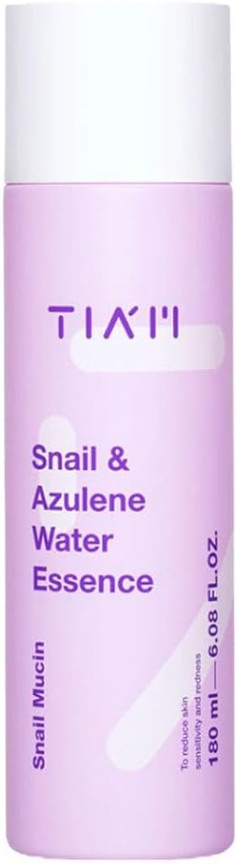 Snail & Azulene Water Essence, Essence,Snail Hydrating Toner For Face With Secretion Filtrate, Repair Damaged Skin, Mucin, 6.1 Fl Oz