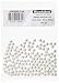 Beadalon 144-Piece 5-MM Round Memory Wire End Cap, Silver Plate