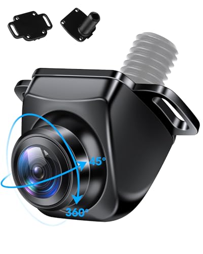 AHD 1080P Reversing Camera 360° Adjustable Reverse Camera for Car Metal Housing Rear View Reverse Camera Universal 12V-24V Night Vision 170° Wide Angle(AHD 1080P)