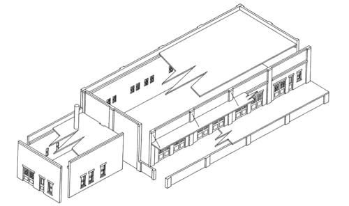 Woodland Scenics N Scale (1:160) Warehouse Freight Loading Kit 1:160 51000 DPM Trackside Transfer #51000 - Image 3