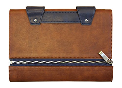 Mens Leather Journal - Handmade w/Lined Pages Zipper Closure - Refillable Notebook Diary