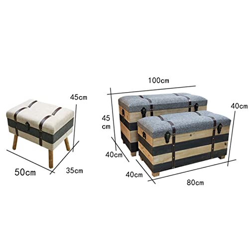 Ottoman de rangement avec charnières pour optimiser le salon - 6