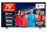 TCL 75T8D Televisor 75 Pulgadas QD-Mini LED 4K Smart TV, Game Master