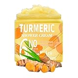 LingHaoLH Turmeric Body Scrub,Deep Cleansing Exfoliating Scrub for Body,Hand and Foot,Moisturizing Face Body Scrub Skincare for Women and Men,12.3 oz