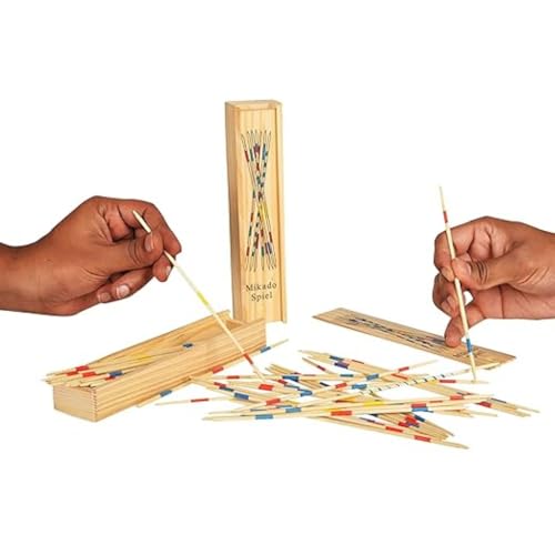 Image of Mikado | Wooden 31 Pick-Up Sticks | Best Return Gift | Fun Family Indoor Board Game for Adults and Kids 5+ Years (Pack of One)