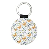 Llaveros redondos de hojas de libélula azul marino, llavero de novia, llavero de graduación, divertido regalo de agradecimiento para mujeres, regalo de agradecimiento para mujeres, regalos de