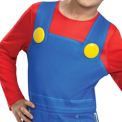 Disfraz clásico infantil Mario para niños miniatura 4