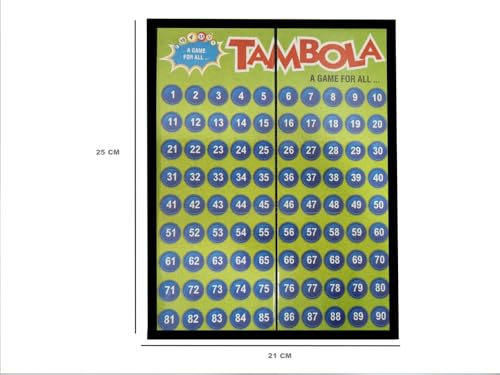 Image of Braintastic Portable Tambola Board Game with 300 Different Tickets for All Age Groups (Small Size)
