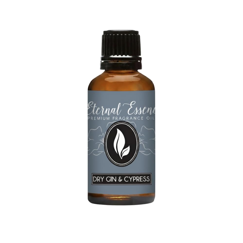 Eternal Essence Oils Dry Gin &amp; Cypress 30ml Fragrance Oil – Juniper, Chilled Gin, Citrus Zest &amp; Crushed Cypress – Crisp Botanical Woods &amp; Fresh Aromatic Blend