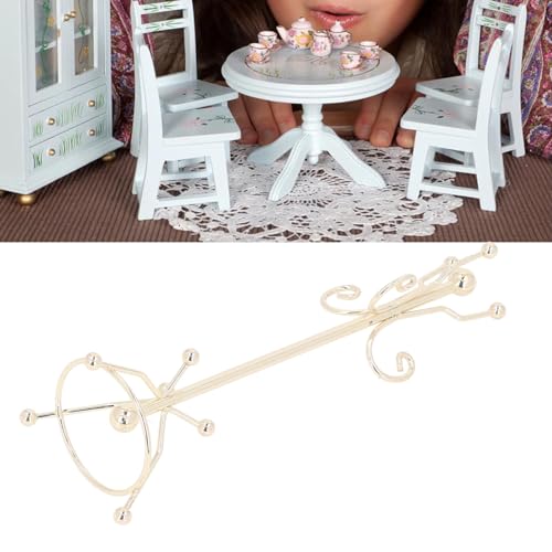 Dilwe Puppenhaus-Garderobe, Ma&szlig;stab 1:12, Puppenhaus-Garderobe, Miniaturen, Puppenhaus, Hut-Garderobe, St&auml;nder, Realistische Miniatur-Halle, M&ouml;bel, Zubeh&ouml;r, Spielzeug