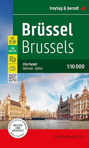 Brussels, Belgium Eco-Friendly Pocket City Map