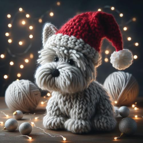 Pack of 5 Luxury West Highland Terrier Westie Christmas Cards (XKN)